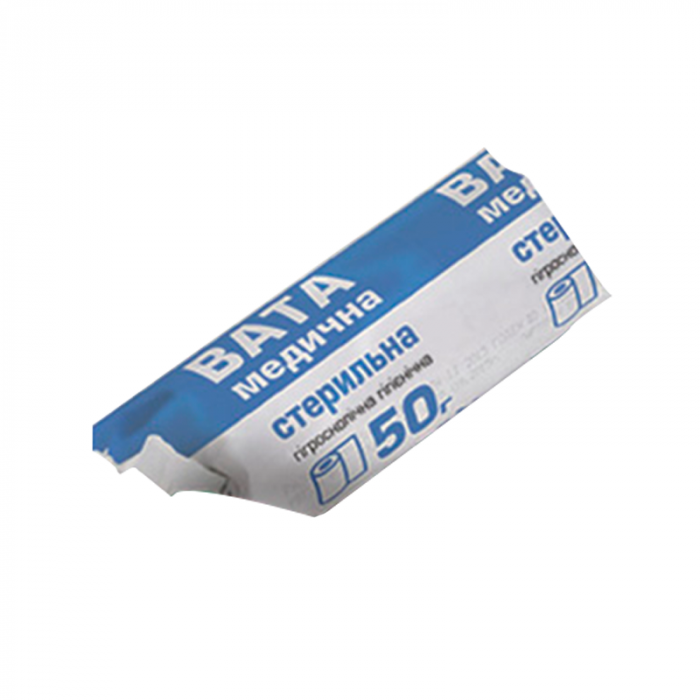 Вата стерильна рулон Юрїя-Фарм 50 г