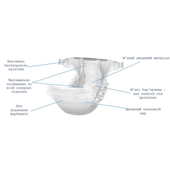 Підгузники дитячі Chicolino Медіум 6 (16+) кг №40 