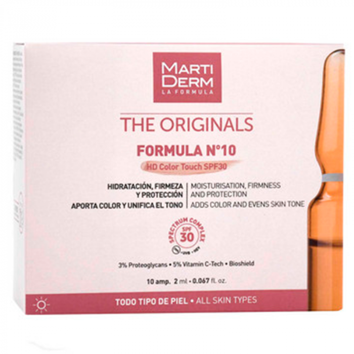 Ампули Martiderm (Мартідерм)  Formula №10 HD Color Touch SPF30 10х2мл