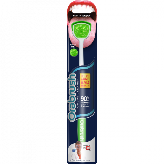 Очищувач язика DenTek Orabrush, в асортименті, 1 шт.