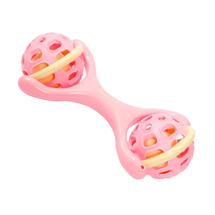 Іграшка-брязкальце Lindo Рожева гантелька Б332