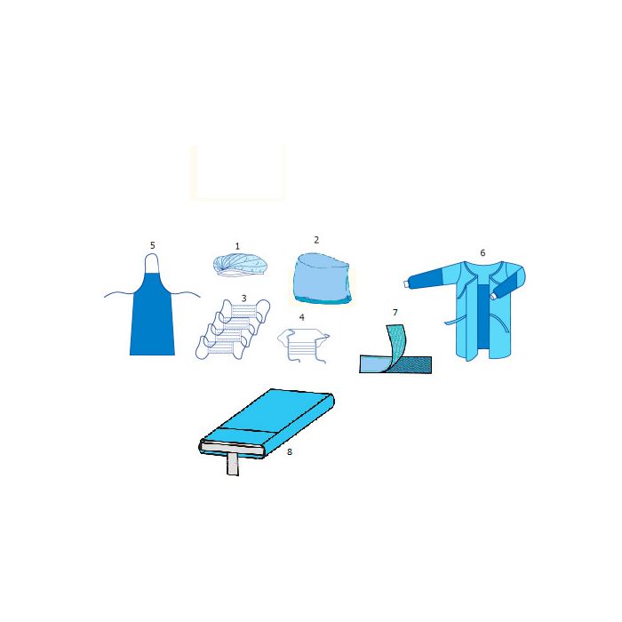 Комплект Славна одягу та покриттів операційних для кардіологічних операцій (стентування) №22