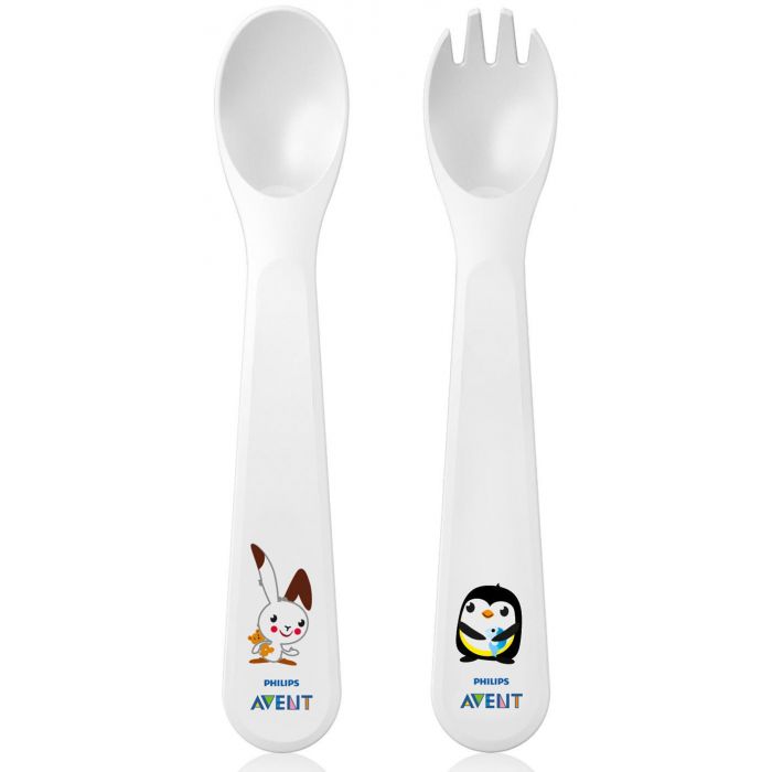 Виделка та ложка Avent від 12 місяців