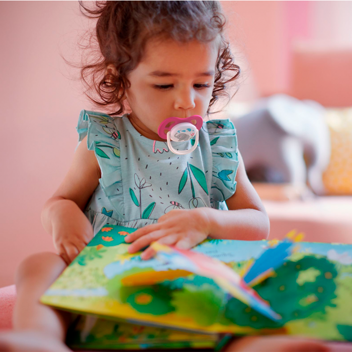 Пустушка Avent (Авент) Animal  6-18 мес. для дівчаток 2 шт.  