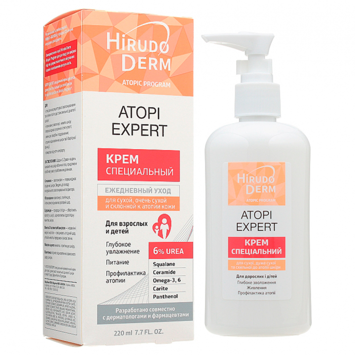Крем Hirudo Derm Atopi Expert для дуже сухої та схильної до атопії шкіри 400 мл