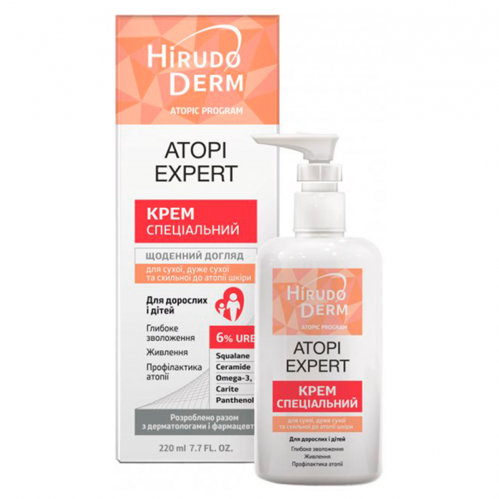 Крем Hirudo Derm Atopi Expert для дуже сухої схильної до атопії шкіри 220 мл