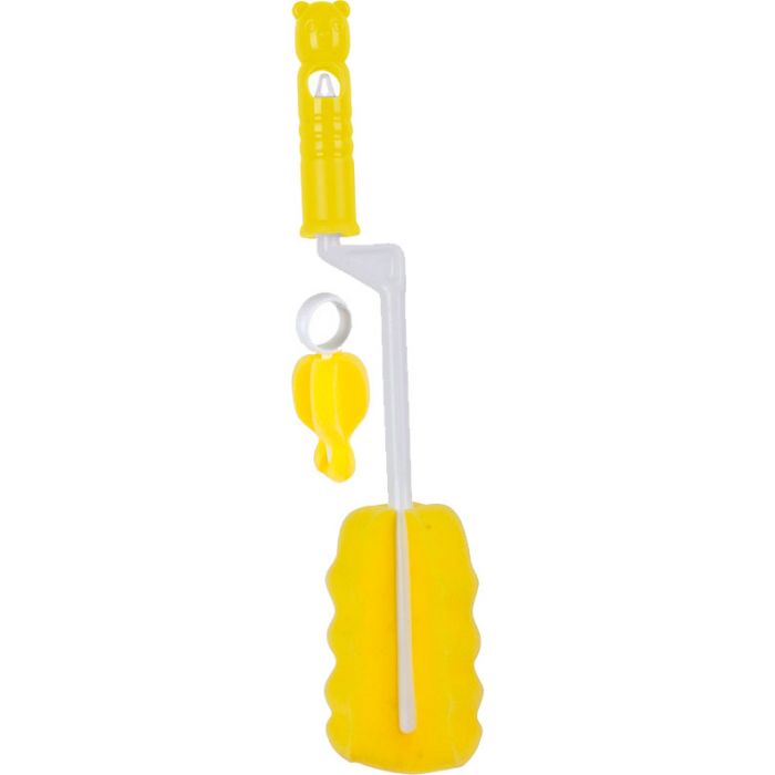 Набір Baby Team йоржиків для пляшечок та сосок поролоновий, жовтий (1603)