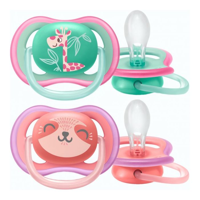 Пустушка Avent +18 місяців для дівчаток SCF349/12 2 шт - фото №1 Пустушка Avent +18 місяців для дівчаток SCF349/12 2 шт