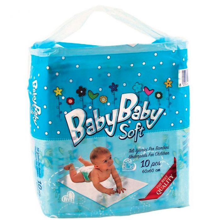 Пелюшки BabyBaby Soft 60х60 см, 10 шт.
