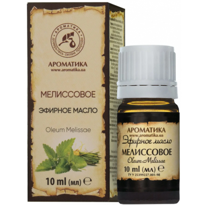 Олія ефірна Ароматика мелісова 10 мл