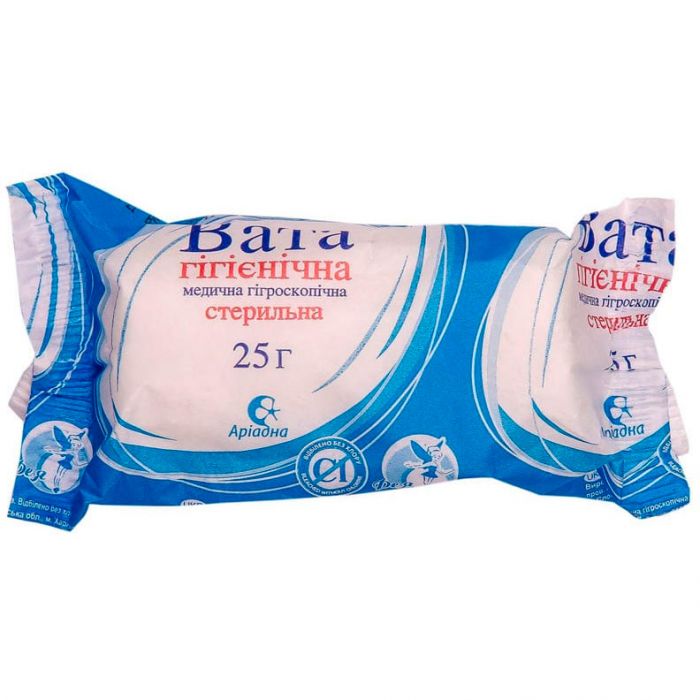 Вата стерильна ролик 25 г