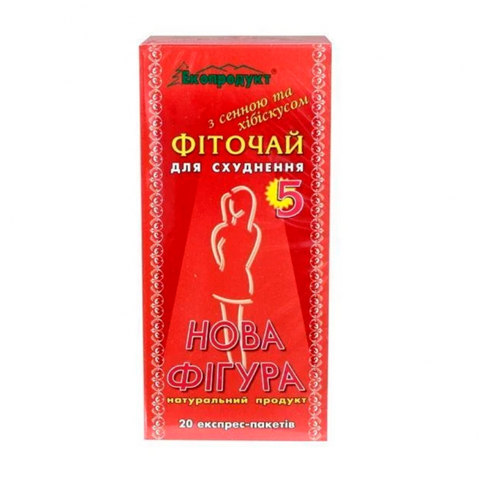 Фіточай Нова фігура- №5 2 г №20 з сенною і хібіскусом