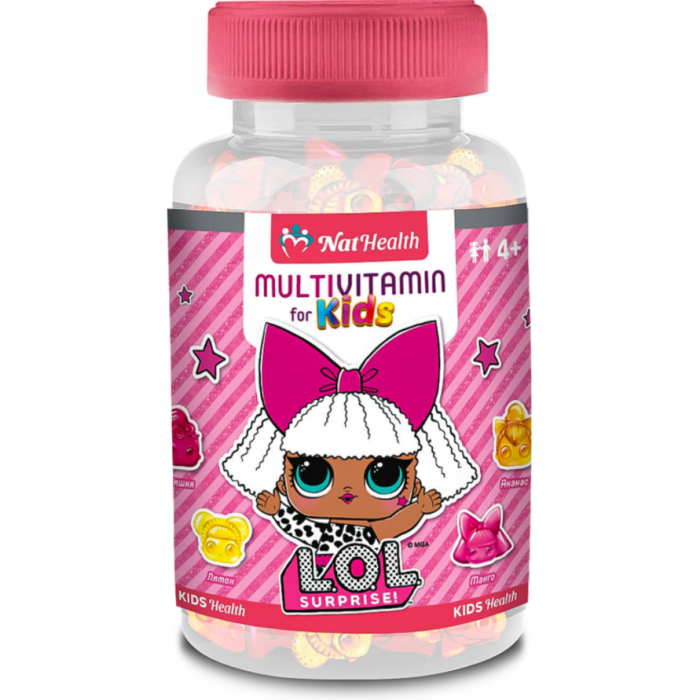Мультивітаміни Nathealth для дітей пастилки желейні №30