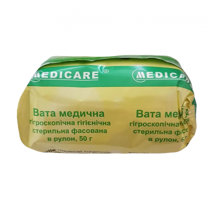 Вата Medicare нестерильна ролик 50 г
