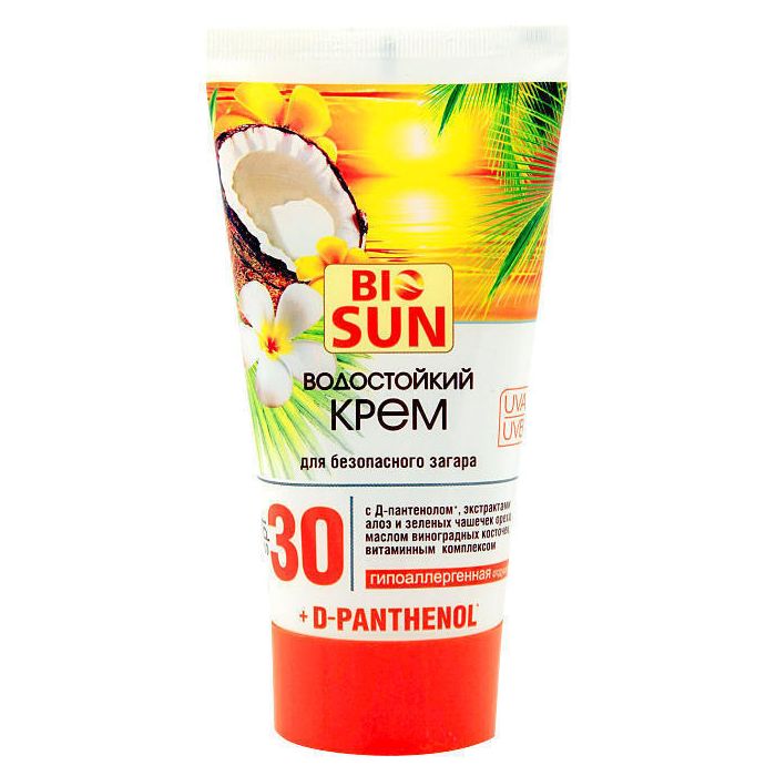 Крем Bio-Рantenol водостійкий для безпечної засмаги SPF30 150 мл
