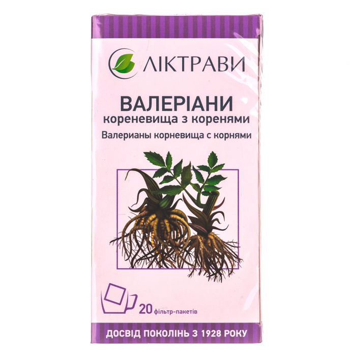Валеріани кореневище 30 г (20 по 1,5 г)