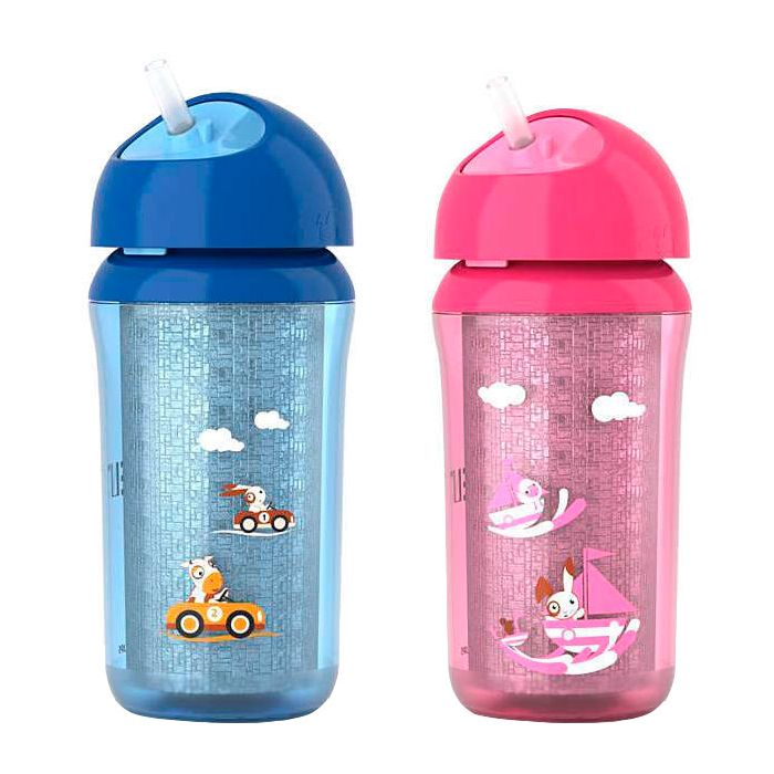 Термочашка з трубочкою Avent від 12 місяців, 260 мл, в асортименті (SCF766/00)