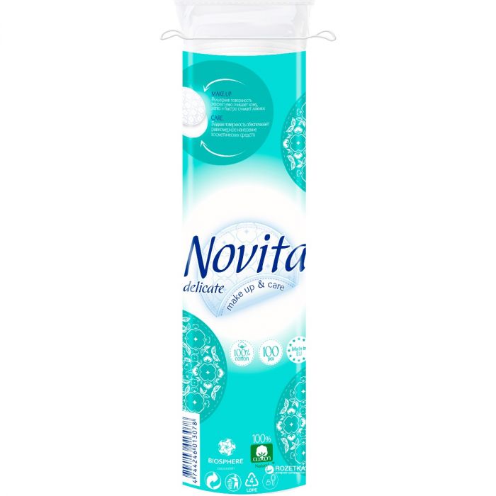 Диски ватні NOVITA Delicate 100 шт