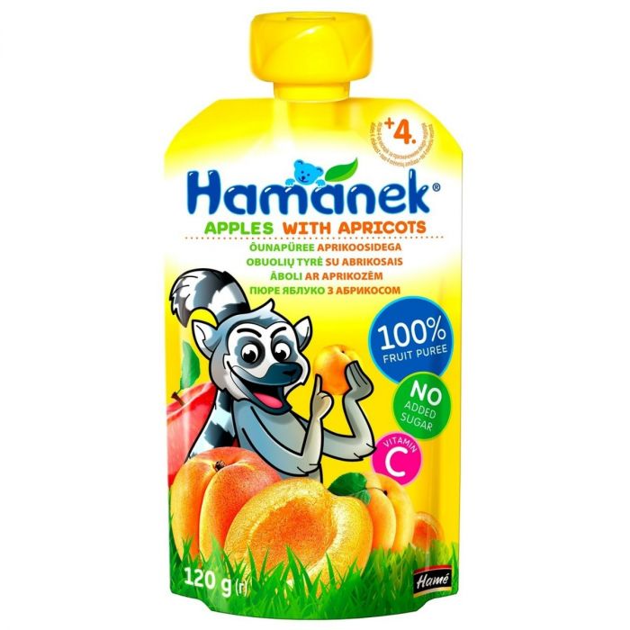 Пюре Hamanek яблуко з абрикосом 120 г