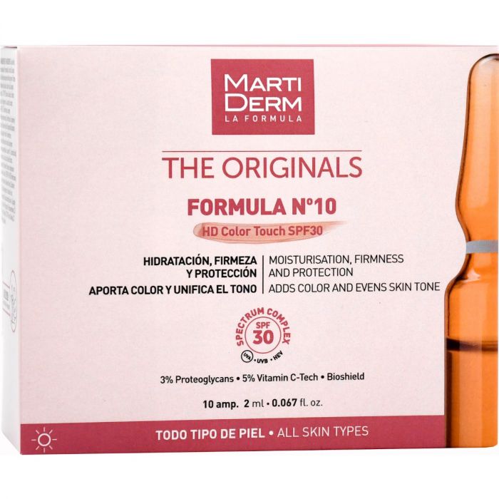 Набір Martiderm (Мартідерм) Формула №10 HD Color Touch SPF 30, ампули №10