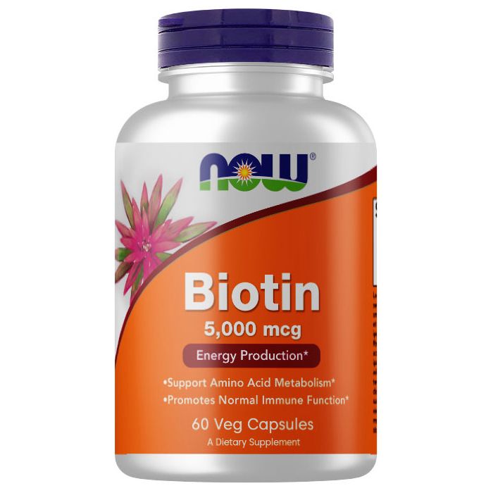 Біотин Now 5000 мкг капсули №60