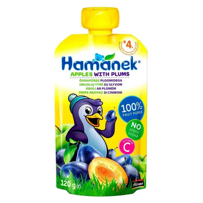 Пюре Hamanek яблуко зі сливою 120 г