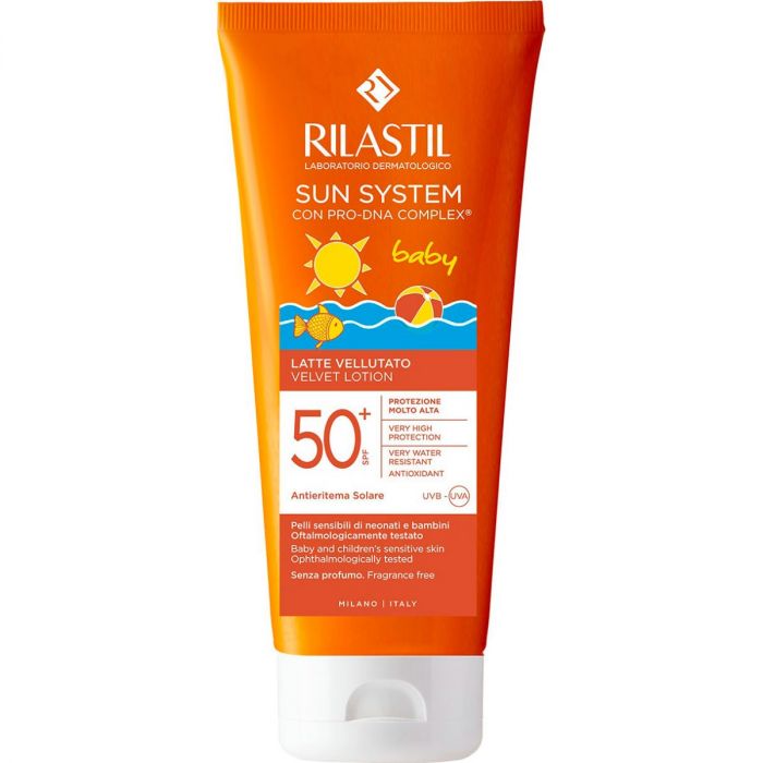 Лосьйон для тіла Rilastil (Ріластіл) Оксамитовий сонцезахисний дитячий SPF 50+, 200 мл
