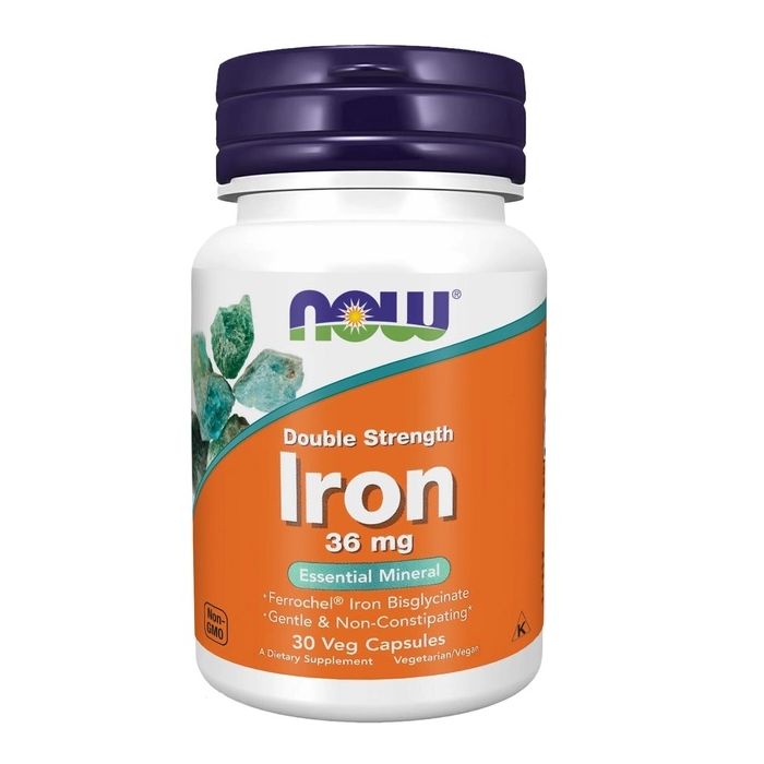 Now (Нау) Foods Iron (залізо) 36 мг капсули №30