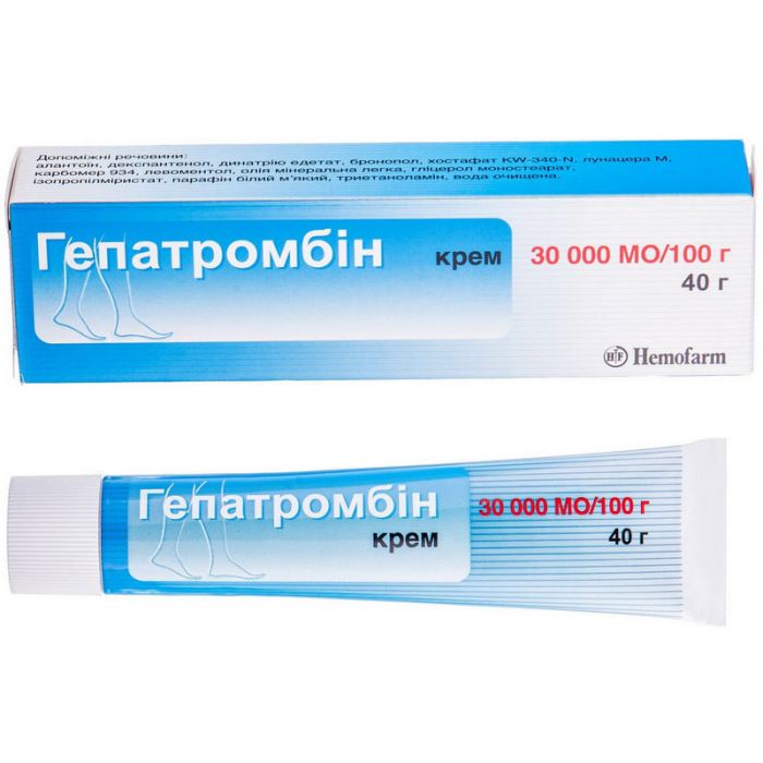 Гепатромбін 30000 МО крем 40 г