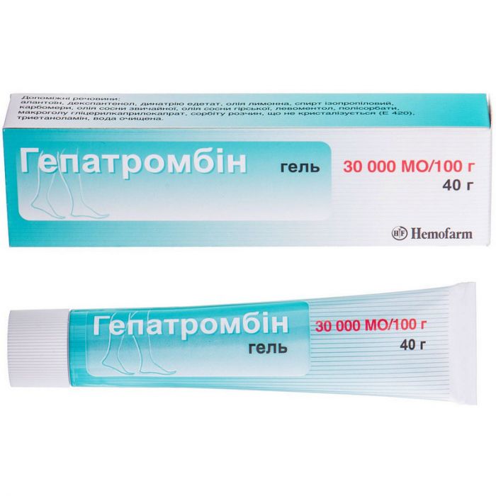 Гепатромбін 30000 МО гель 40 г