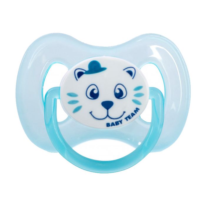 Пустушка Baby Team силіконова класична, в асортименті