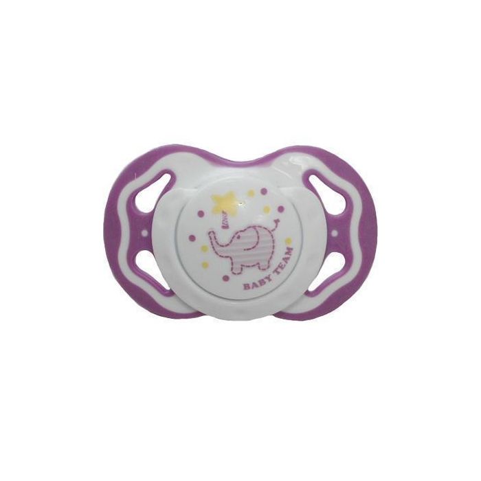 Пустушка силіконова ортодонтична 6+ Baby Team (3300)