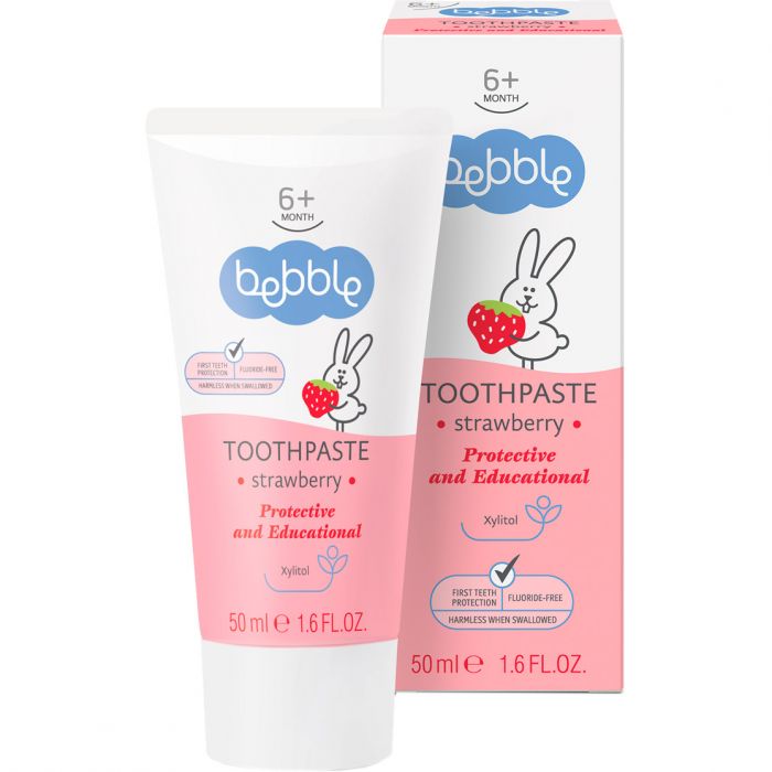 Зубна паста дитяча Bebble Полуниця, 50 мл