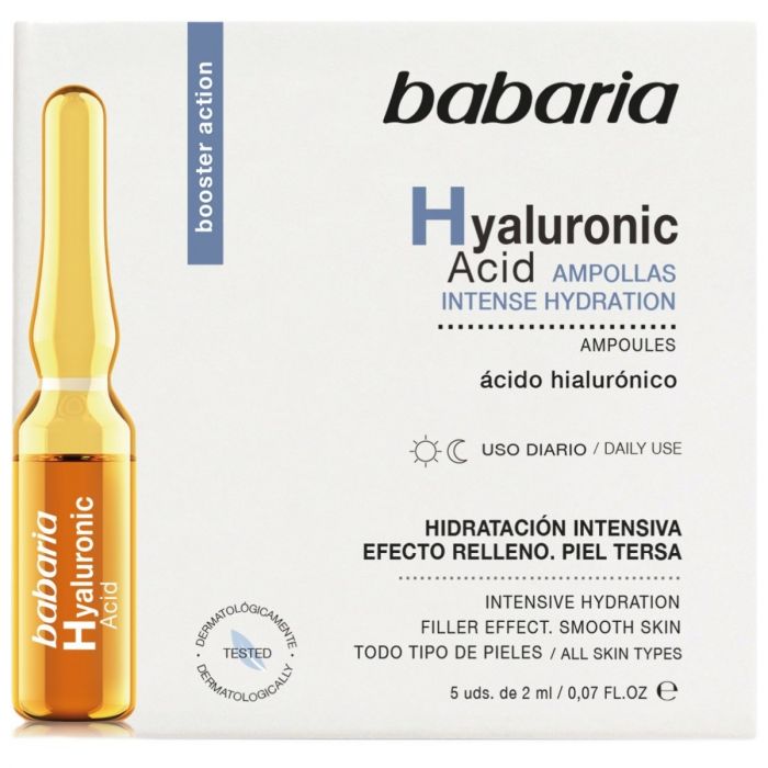 Сироватка Babaria (Бабарія) з гіалуроновою кислотою по 2 мл ампули №5