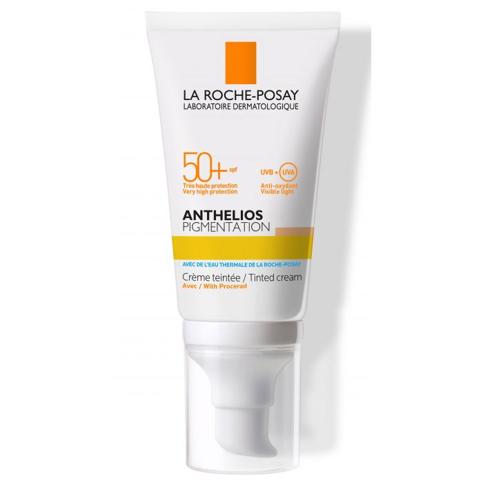 Крем La Roche-Posay Anthelios з тонуючим ефектом для шкіри обличчя схильної до гіперпігментації світлий SPF50+ 50 мл