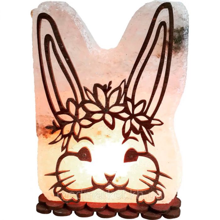 Соляна лампа Мила зайка 2-3 кг slsv43