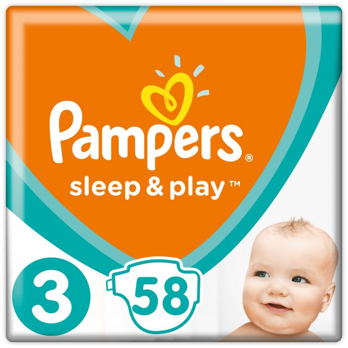 Підгузки Pampers Sleep&amp Play Midi 3 (5-9 кг) 58 шт