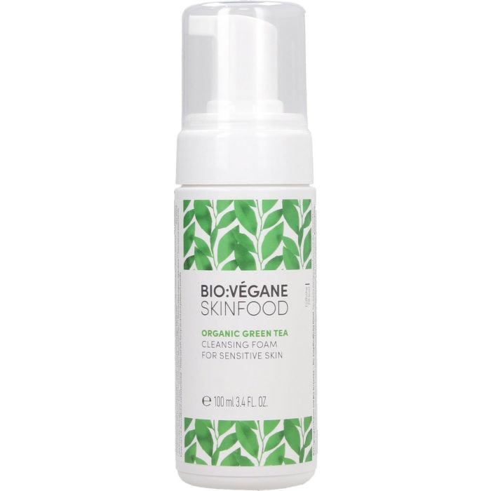 Пінка Bio:Vegane (Біо Веган) очищувальна Органічний зелений чай для чутливої  шкіри обличчя 100 мл