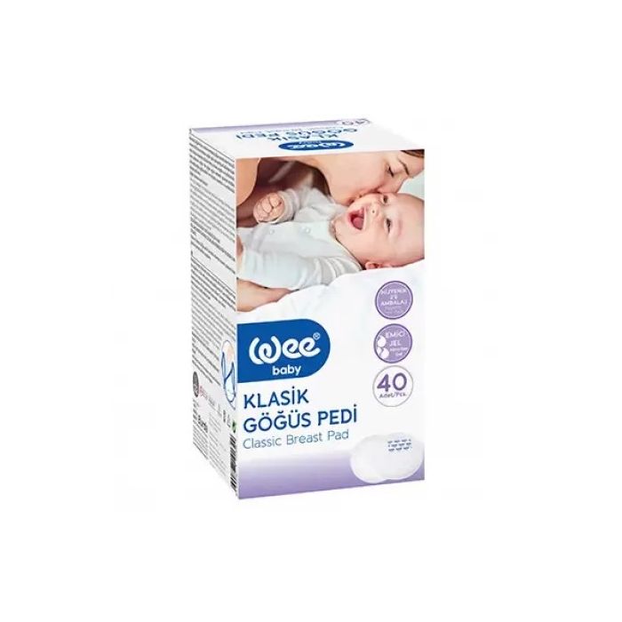 Вкладиші Wee Baby (Ві Бейбі) для бюстгальтера 40 шт. - фото №1 Вкладиші Wee Baby (Ві Бейбі) для бюстгальтера 40 шт.