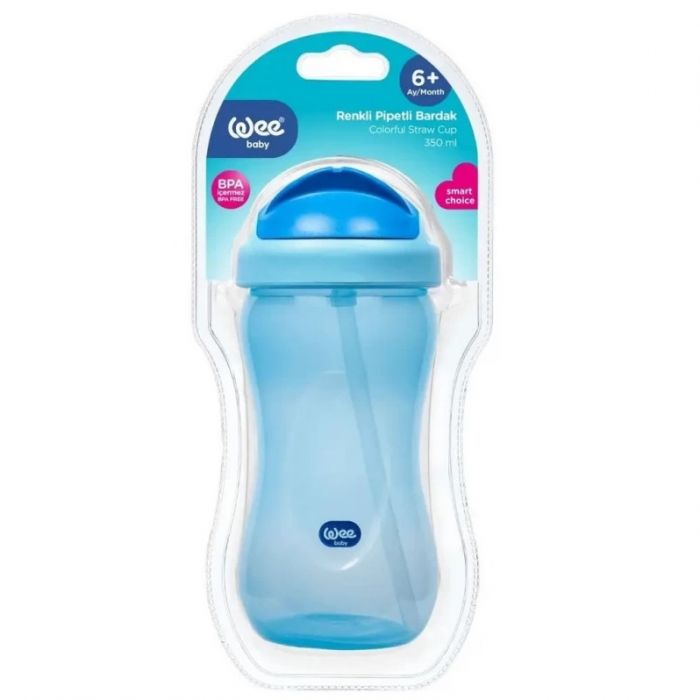 Поїльник Wee Baby (Ві Бейбі) з трубочкою та ремінцем, 2 кольори, 340 мл (колір в асортименті) - фото №1 Поїльник Wee Baby (Ві Бейбі) з трубочкою та ремінцем, 2 кольори, 340 мл (колір в асортименті)