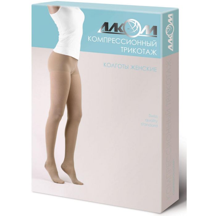 Колготки Алком жіночі компресійні 2 7012 бежеві (р.5)