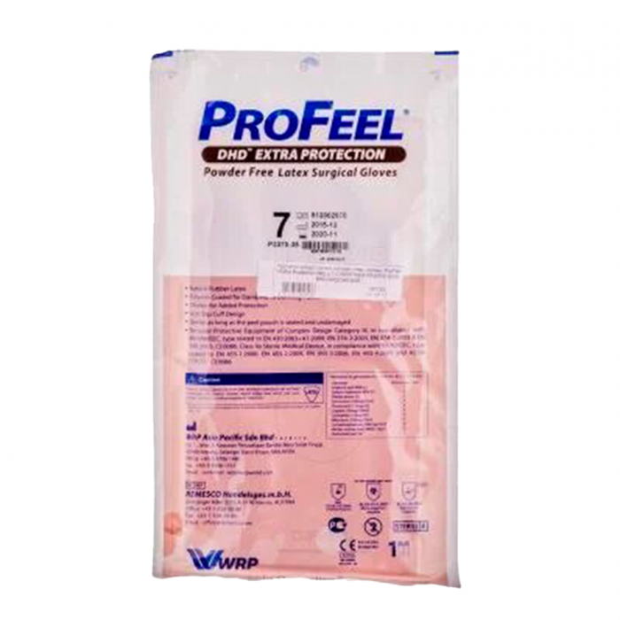 Рукавички Profeel Sintehetic хірургічні стерильні неприпудрені р.7