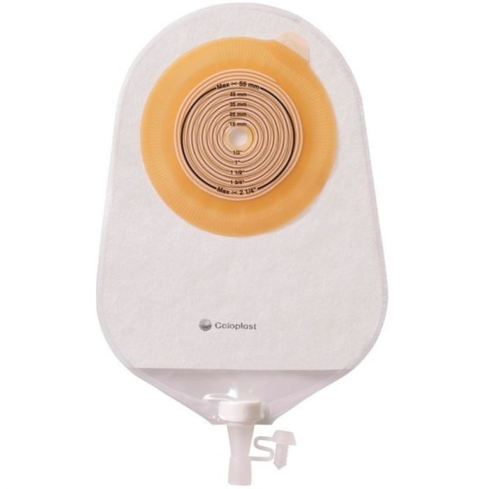 Мішок уростомний Coloplast Alterna однокомпонентний прозорий, 375 мл розмір для вирізування 10-55 мм, 30 шт. (17477)