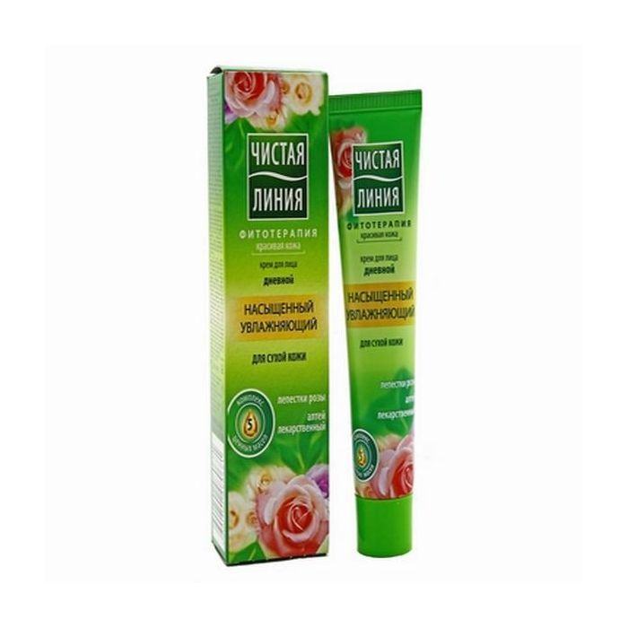 Крем Чиста лінія денний зволожуючий для сухої та чуливої шкіри роза 40 мл