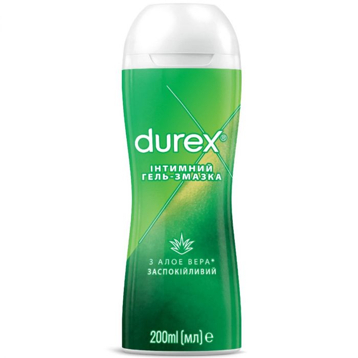 Гель-змазка Durex Play Massage 2в1 Aloe Vera 200 мл - фото №1 Гель-змазка Durex Play Massage 2в1 Aloe Vera 200 мл