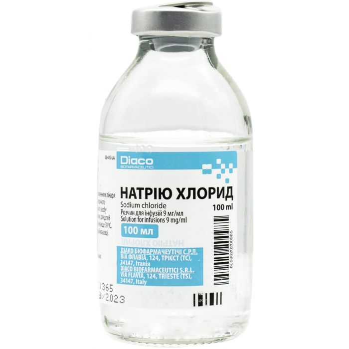 Натрію хлорид 0,9% розчин 100 мл
