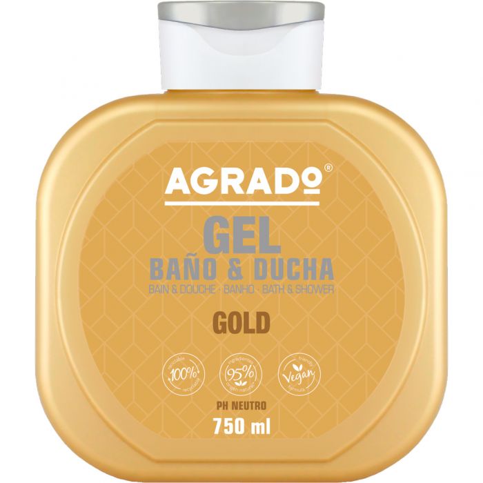 Гель Agrado для душу Золото 750 мл