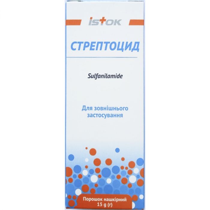 Стрептоцид порошок нашкірний 15 г №1