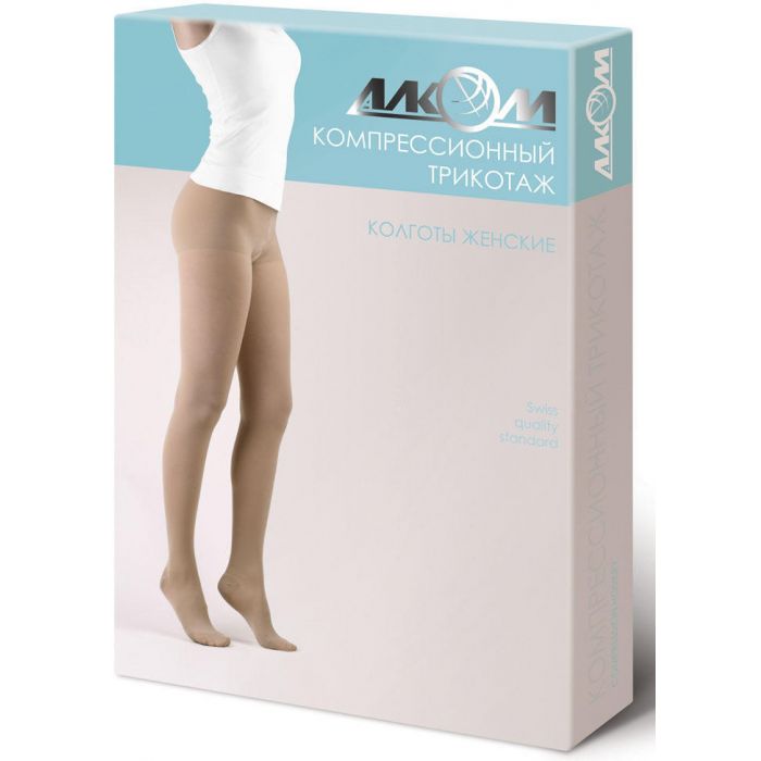 Колготки Алком жіночі компресійні 1 7011 бежеві (р.4)
