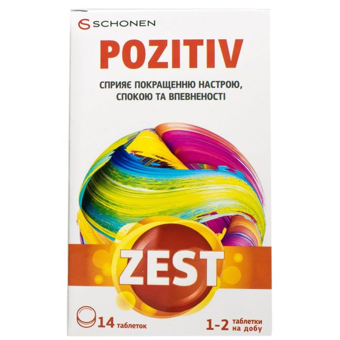 Вітаміни Zest Positive таблетки №14
